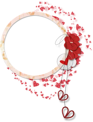 花瓣边框圆形花边