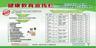 健康教育展板-你身边的国家基本公共卫生服务宣传展架