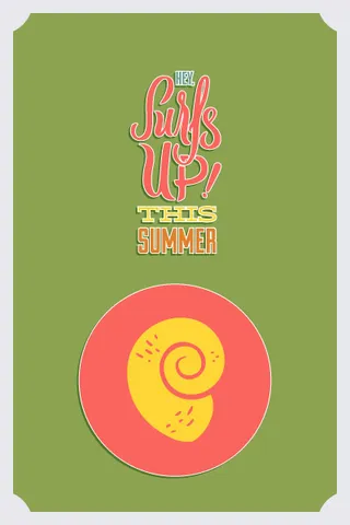 夏天海报|矢量|插画|扁平|风格