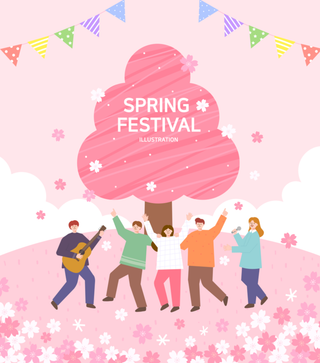 春天插画
