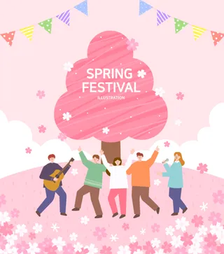 春天插画
