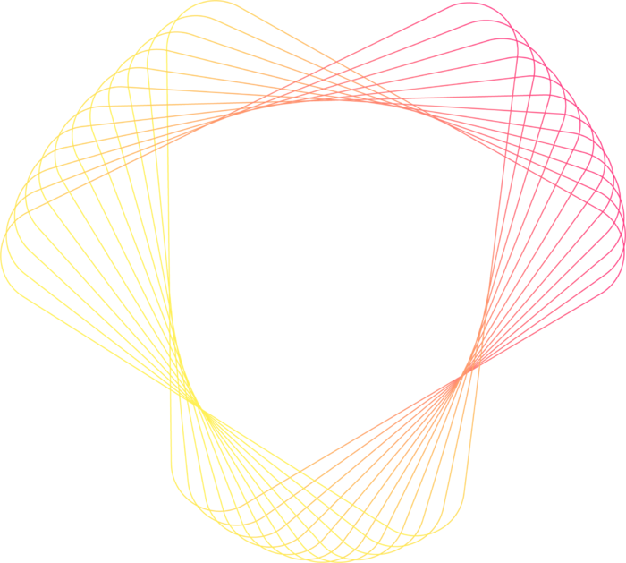 多色条纹渐变线条科技电商免抠png