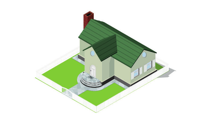 分析图素材图标集合景观建筑立面插画场景AI矢量图形设计eps,ai矢量模版下载