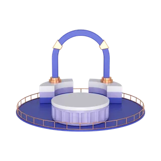 展台素材免扣产品展示台PNG