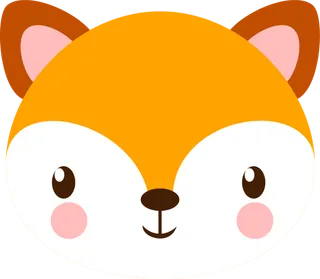 卡通动画动画小动物小狐狸免扣PNG手绘插画图片素材 (75)