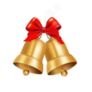 圣诞铃铛装饰元素插画免抠