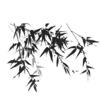 竹子水墨画中国风国画墨水书法竹子画