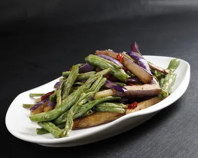 CXC03704茄子炒豆角0  CXC03704茄子炒豆角0
