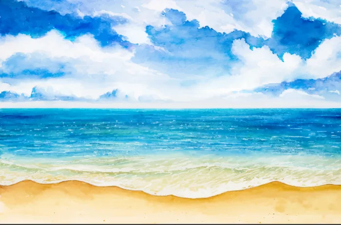 夏天海滩大海背景