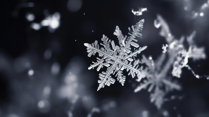 雪花白雪冬天摄影图(4368x2448)