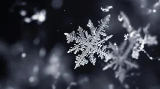 雪花白雪冬天摄影图