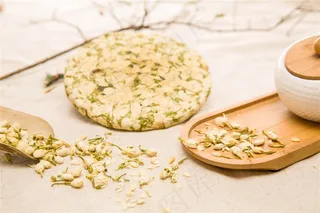 茉莉花茶饼茶叶茶文化摄影图