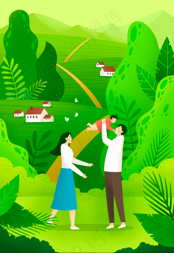 唯美情侣春天海报