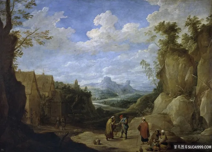 吉普赛人景观风景画油画