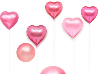 粉色气球情人节