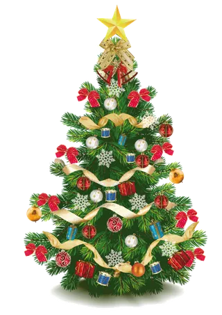 圣诞节平安夜圣诞树免扣素材圣诞元素