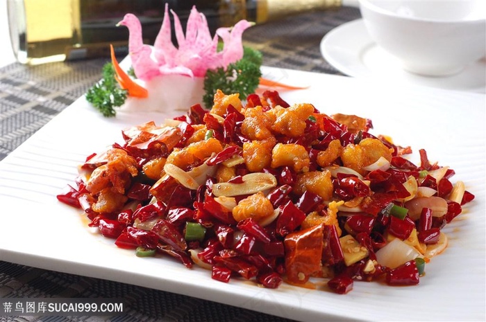 脆舌掌中宝中华美食摄影图