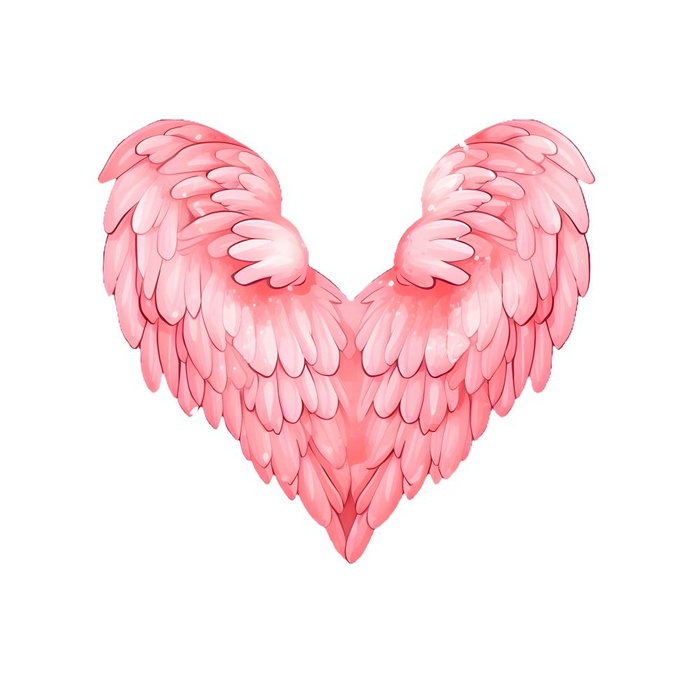 爱心翅膀免抠