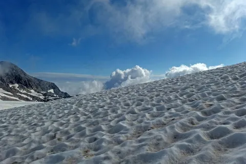 阿尔卑斯山顶雪景图片 阿尔卑斯山顶雪景图片