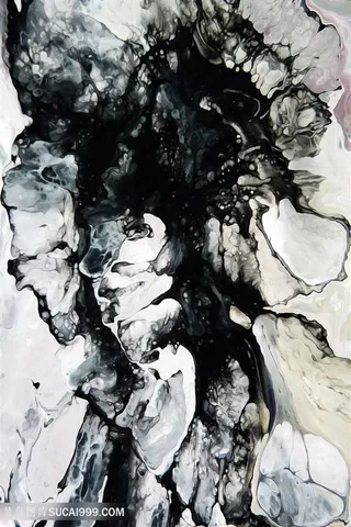 抽象唯美水墨艺术画