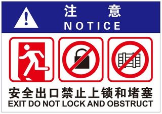 矢量消防安全出口牌