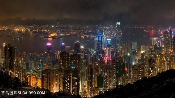 高楼大厦城市夜景壁纸