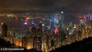 高楼大厦城市夜景壁纸