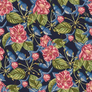 花卉唯美手绘花朵面料纹理手机壳布料面料印花服装矢量图案素材