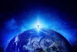 元宇宙世界天空背景墙风景