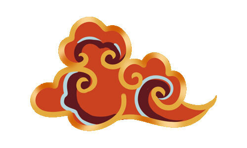 中国风中式国潮敦煌云纹祥云插画图案云朵云彩元素PSDAI设计素材