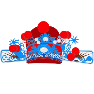 卡通京剧戏剧人物脸谱插画PNG图片 国潮中国风Q版戏剧人物PS素材