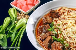 红烧牛肉面面条拉面中华美食