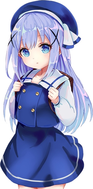 背带裤萝莉素材卡通蓝色