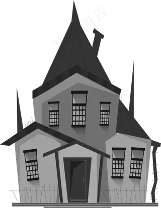 万圣节节日卡通素材城堡