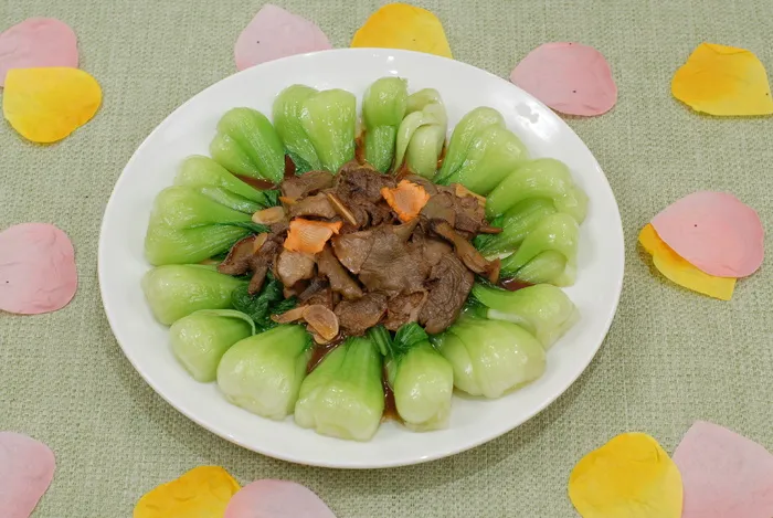苔蘑扒菜胆