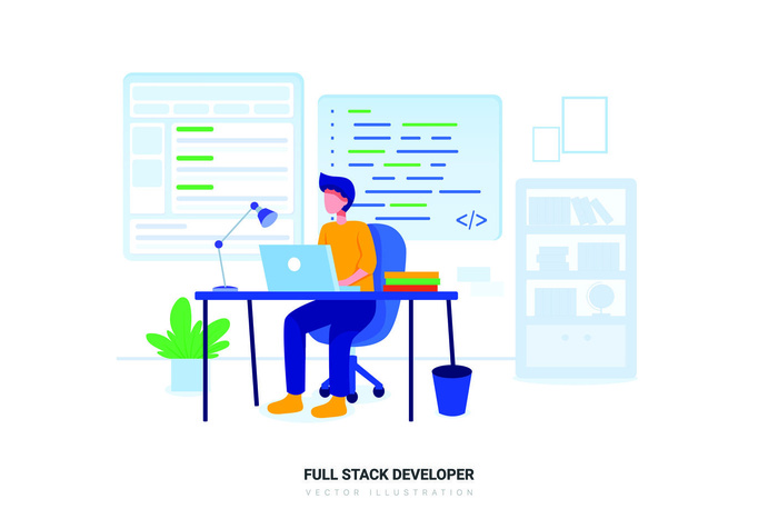 扁平化人物场景办公互联网等距ai矢量设计网页海报UI素材插画