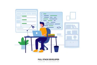 扁平化人物场景办公互联网等距ai矢量设计网页海报UI素材插画