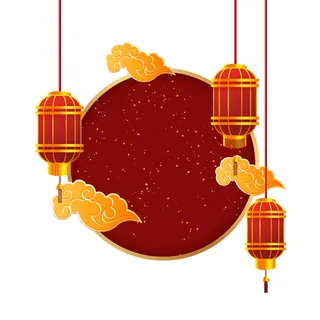 灯笼框装饰新年