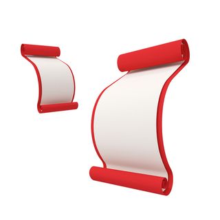 复古中国风卷轴元素手绘画轴文本标题框PSDAI素材模板png免扣图