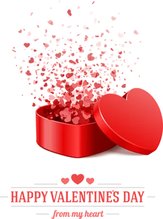 礼盒打开情人节