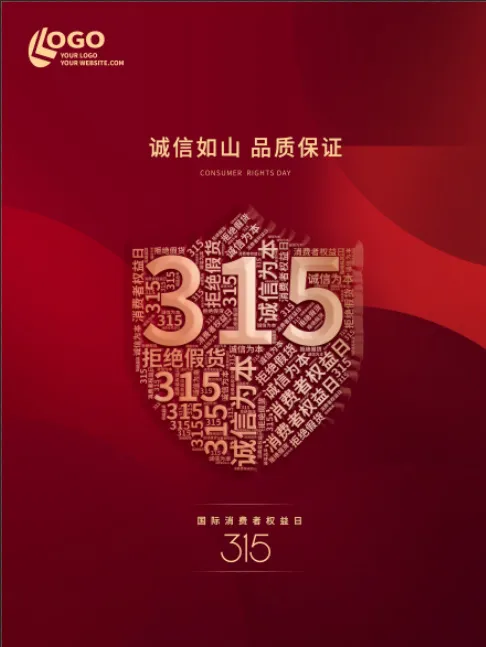 精美315消费者权益海报psd模版下载