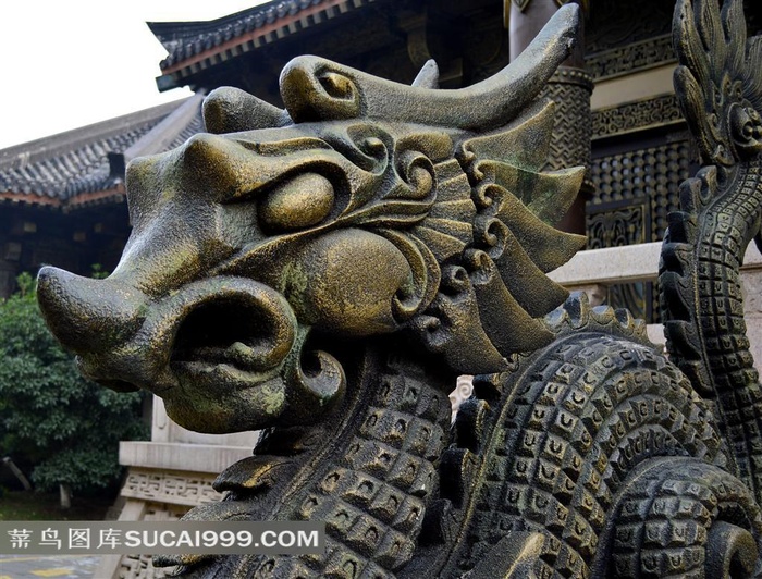 青铜器神龙雕塑