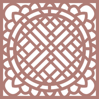 简约风中式传统图案窗花贴画镂空窗户瓷砖PNG免扣图片素材 (74)
