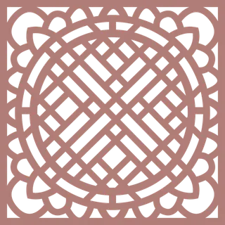 简约风中式传统图案窗花贴画镂空窗户瓷砖PNG免扣图片素材 (74)
