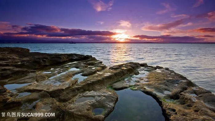 海边日出唯美风景图片