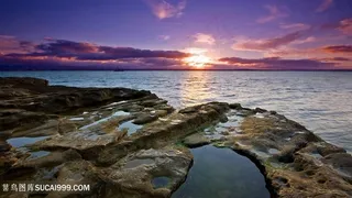 海边日出唯美风景图片