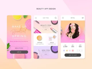 UI多页面包装展示手机APP交互界面样机长图概念PSD设计模板