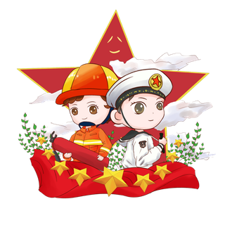 建军节军人形象