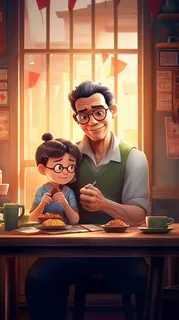 父亲 父亲节 温馨 坚强 爱护 关怀 教育 快乐 幸福 父爱