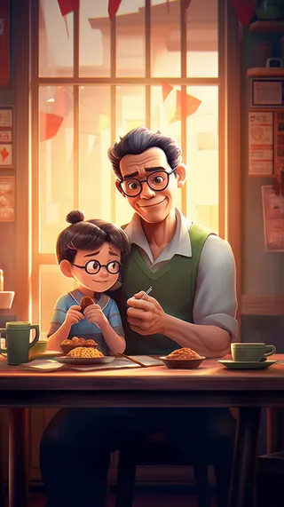 父亲 父亲节 温馨 坚强 爱护 关怀 教育 快乐 幸福 父爱